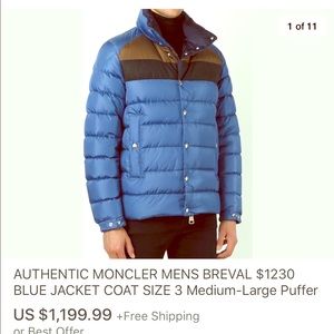 Moncler Jacket Size 5